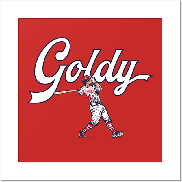 Paul Goldschmidt Slugger Swing Wall Art by lavonneroberson